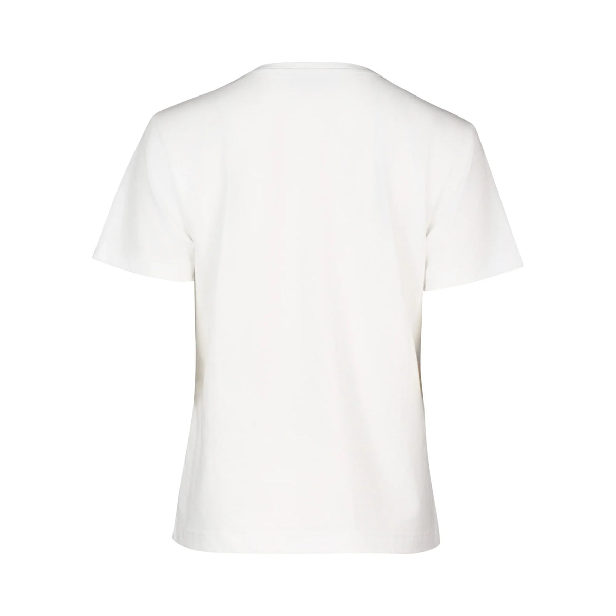 KNEWE Label women's K3061 Mila Tee Off in White - close-up fabric detail