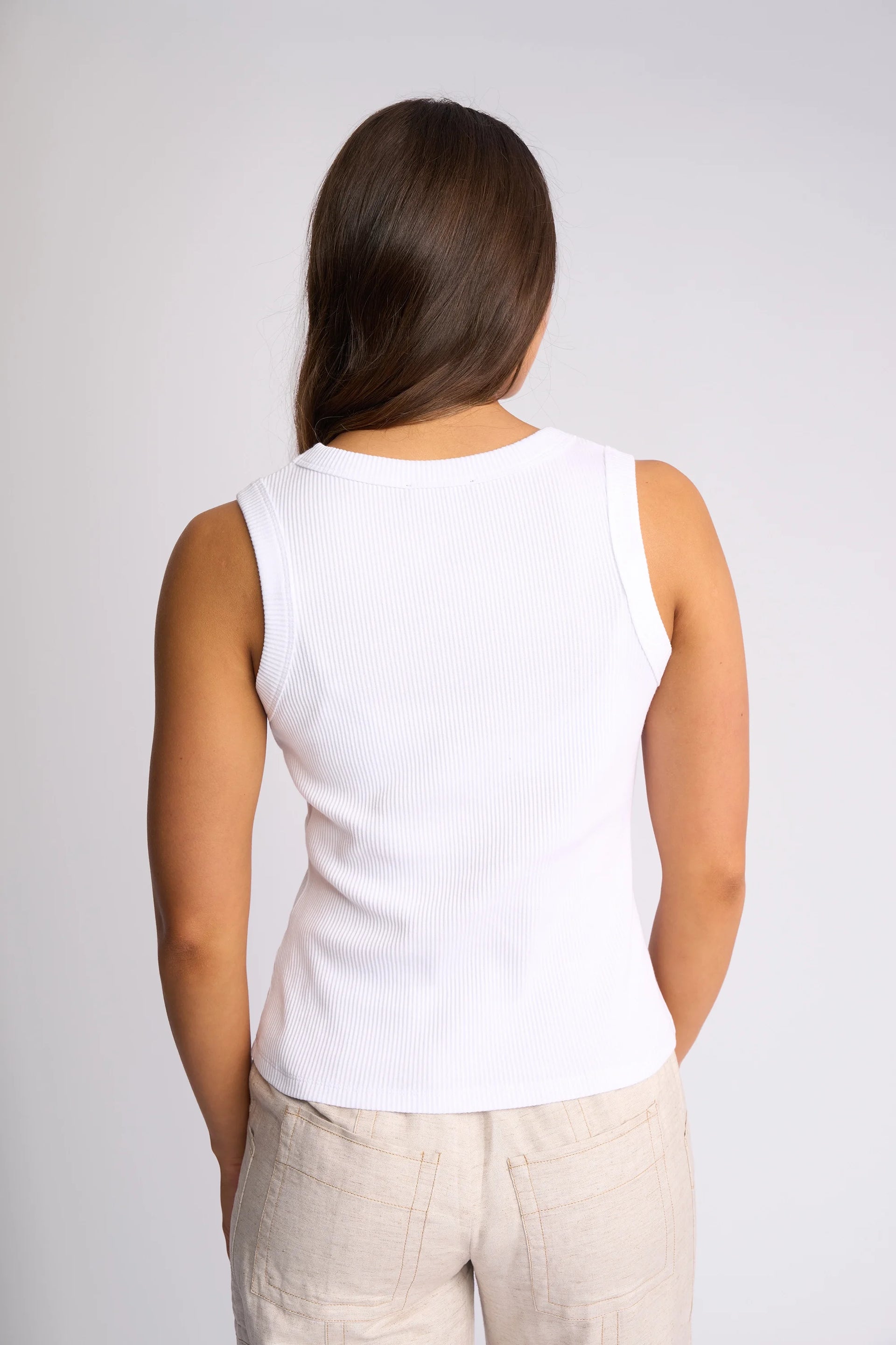 Riviera Tank - White