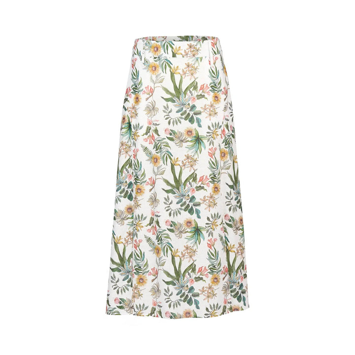 KNEWE Label women's K4040P Tempo Skirt in Wild - close-up fabric detail