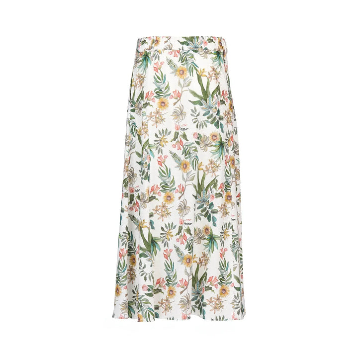 KNEWE Label women's K4040P Tempo Skirt in Wild - close-up fabric detail