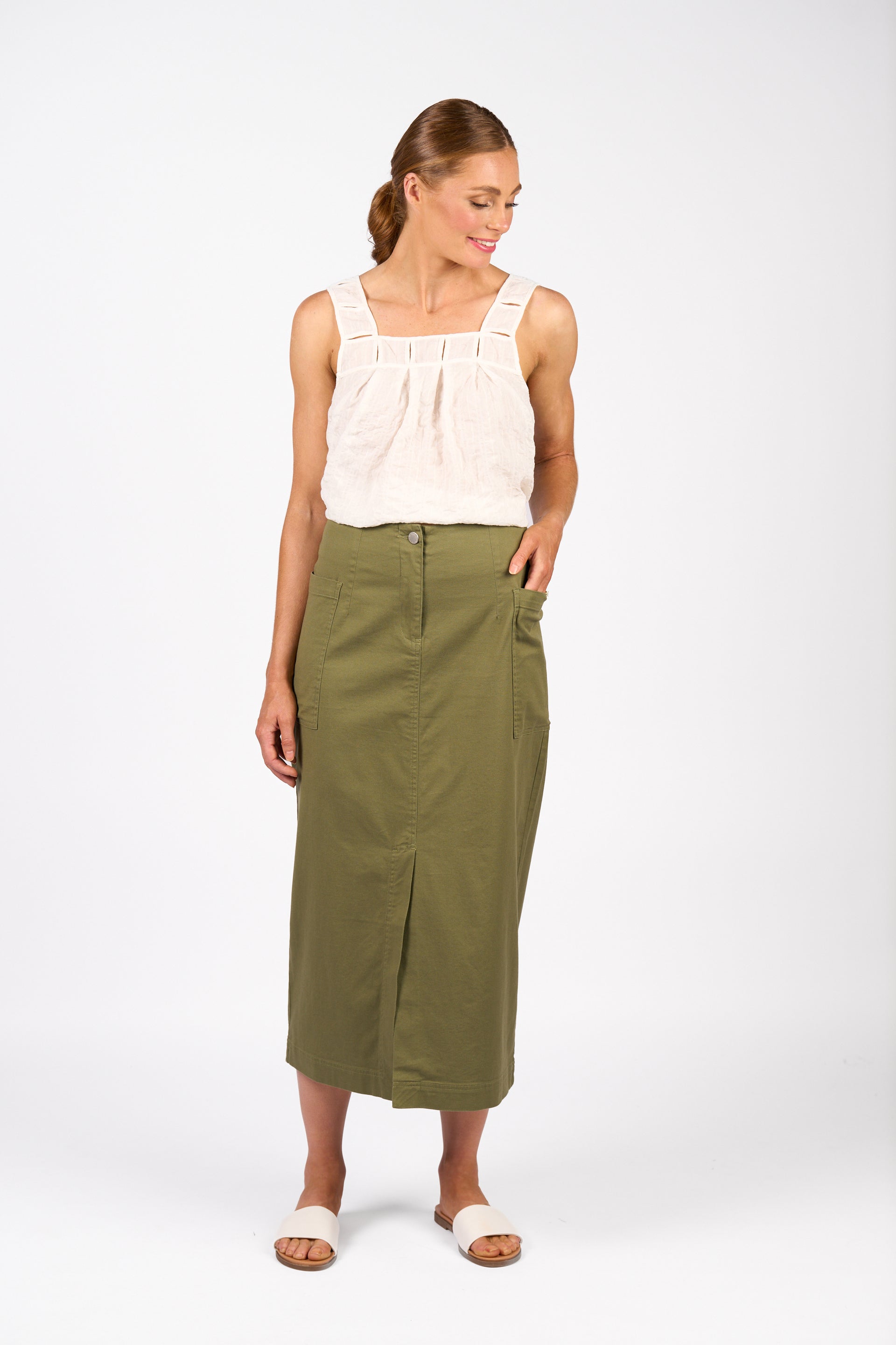 K4041 Bay Skirt - Olive