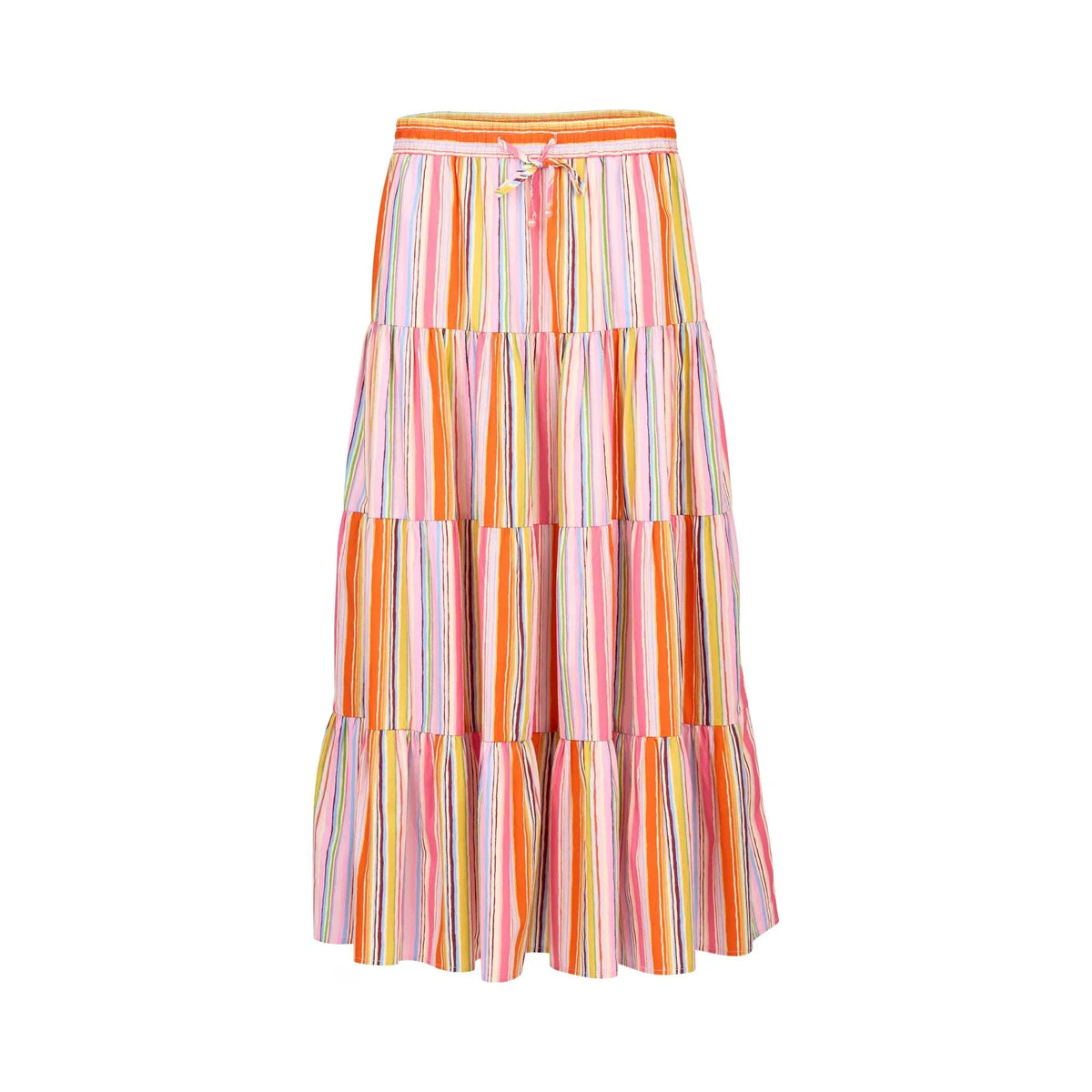 KNEWE Label women's K4042 Kaia Skirt in Bonbon - close-up fabric detail