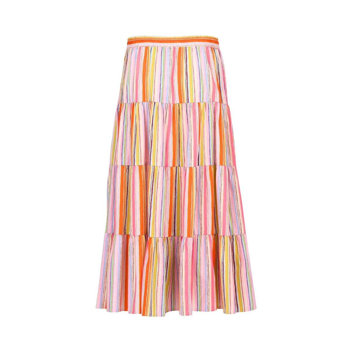 KNEWE Label women's K4042 Kaia Skirt in Bonbon - close-up fabric detail