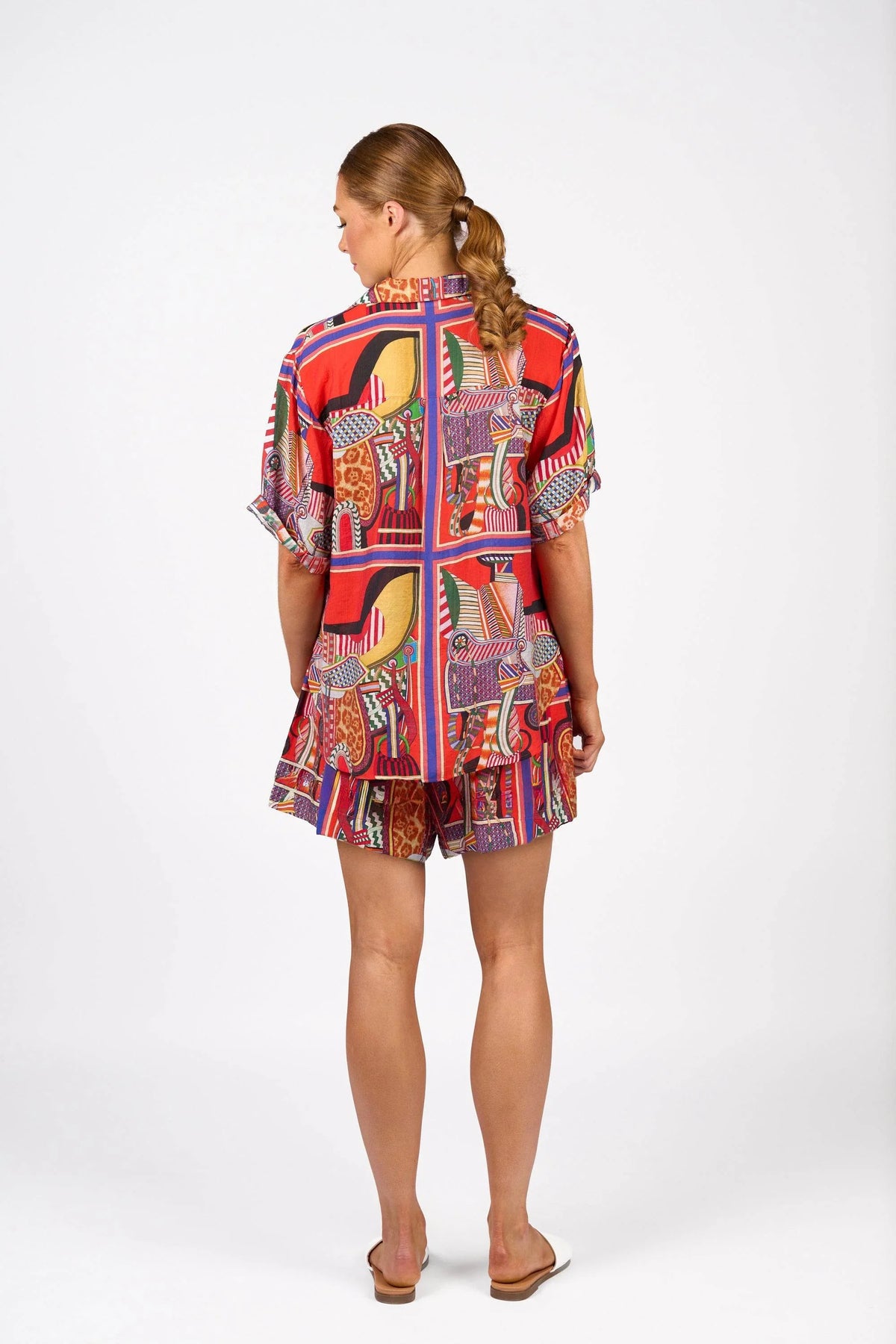 KNEWE Label women's K5079 Infinity Shirt in Cleopatra - close-up fabric detail