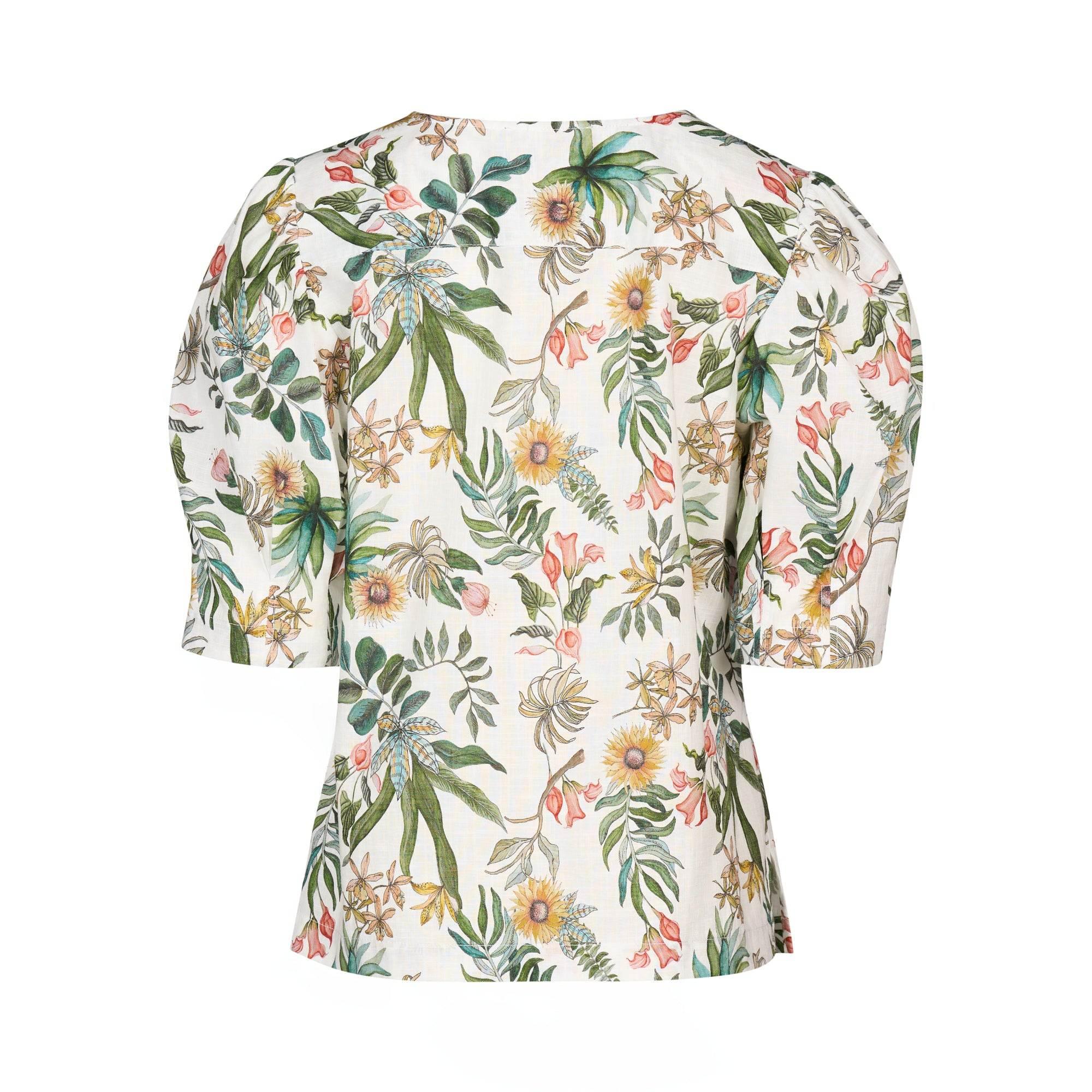 KNEWE Label women's K5082 Fizz Top in Wild - close-up fabric detail