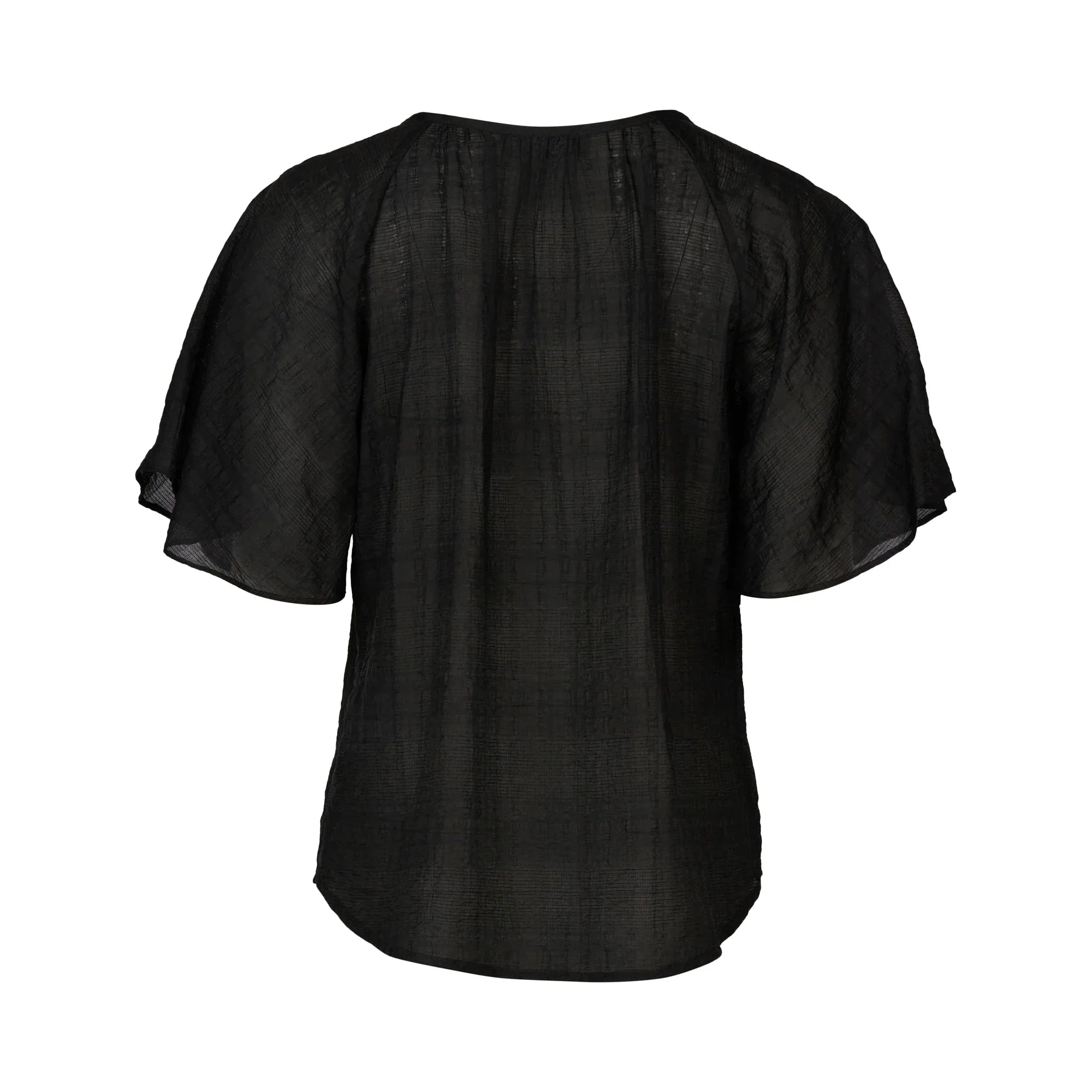 Hazel Top - Black Texture - Knewe Label