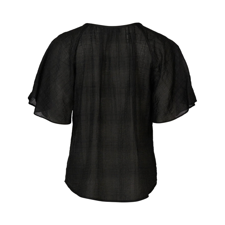 Hazel Top - Black Texture - Knewe Label
