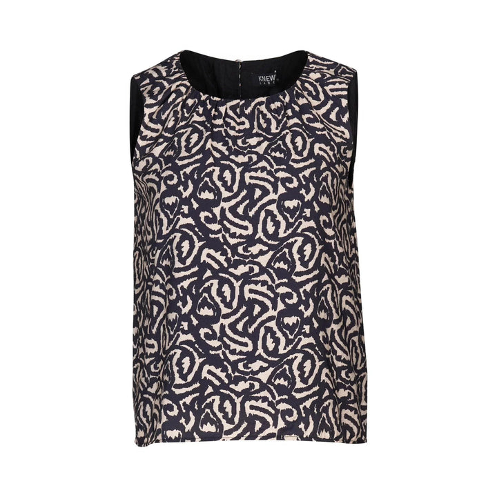 KNEWE Label women's K5098 Elle Top in Soul - close-up fabric detail