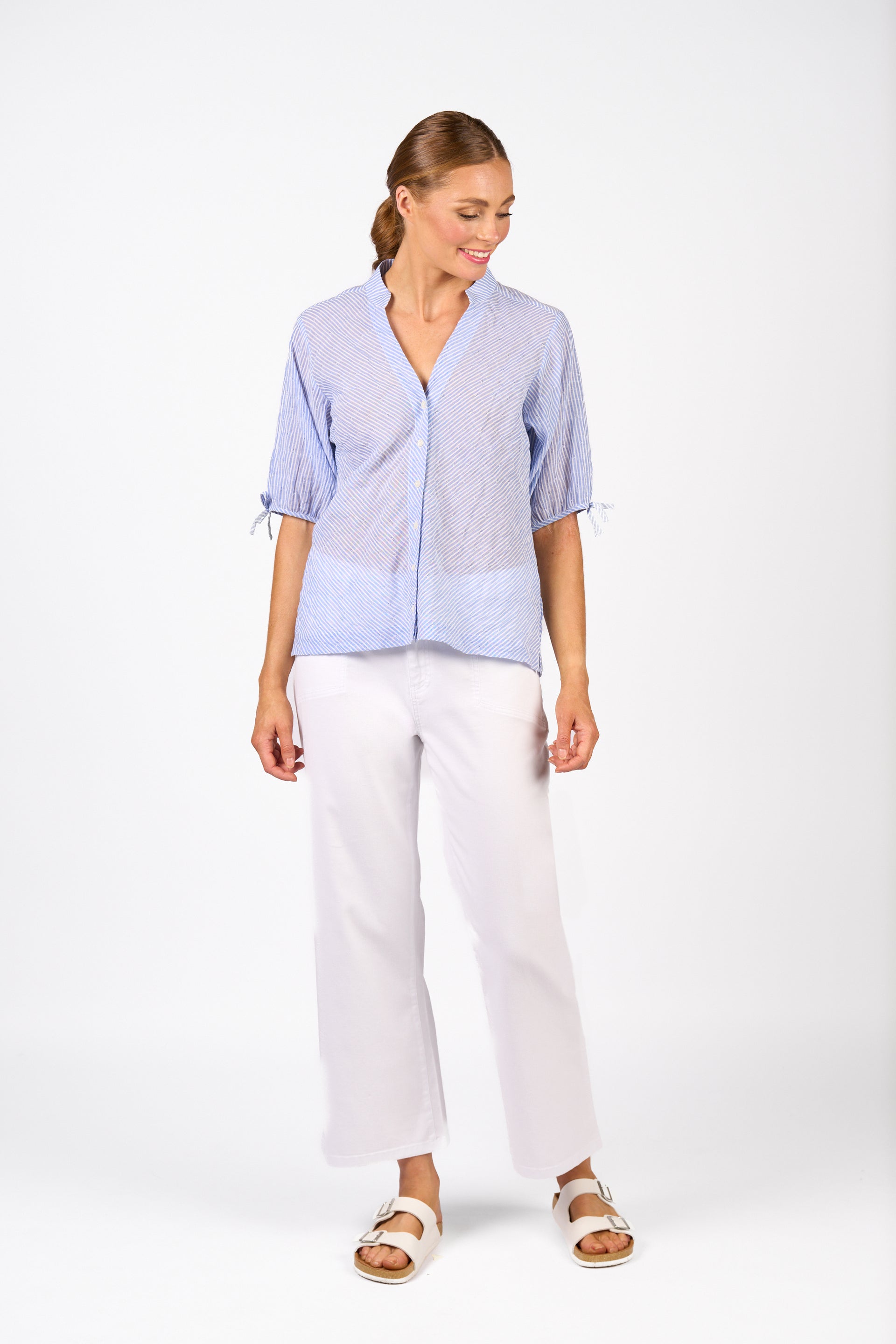 K5099 Link Shirt - Blue Stripe
