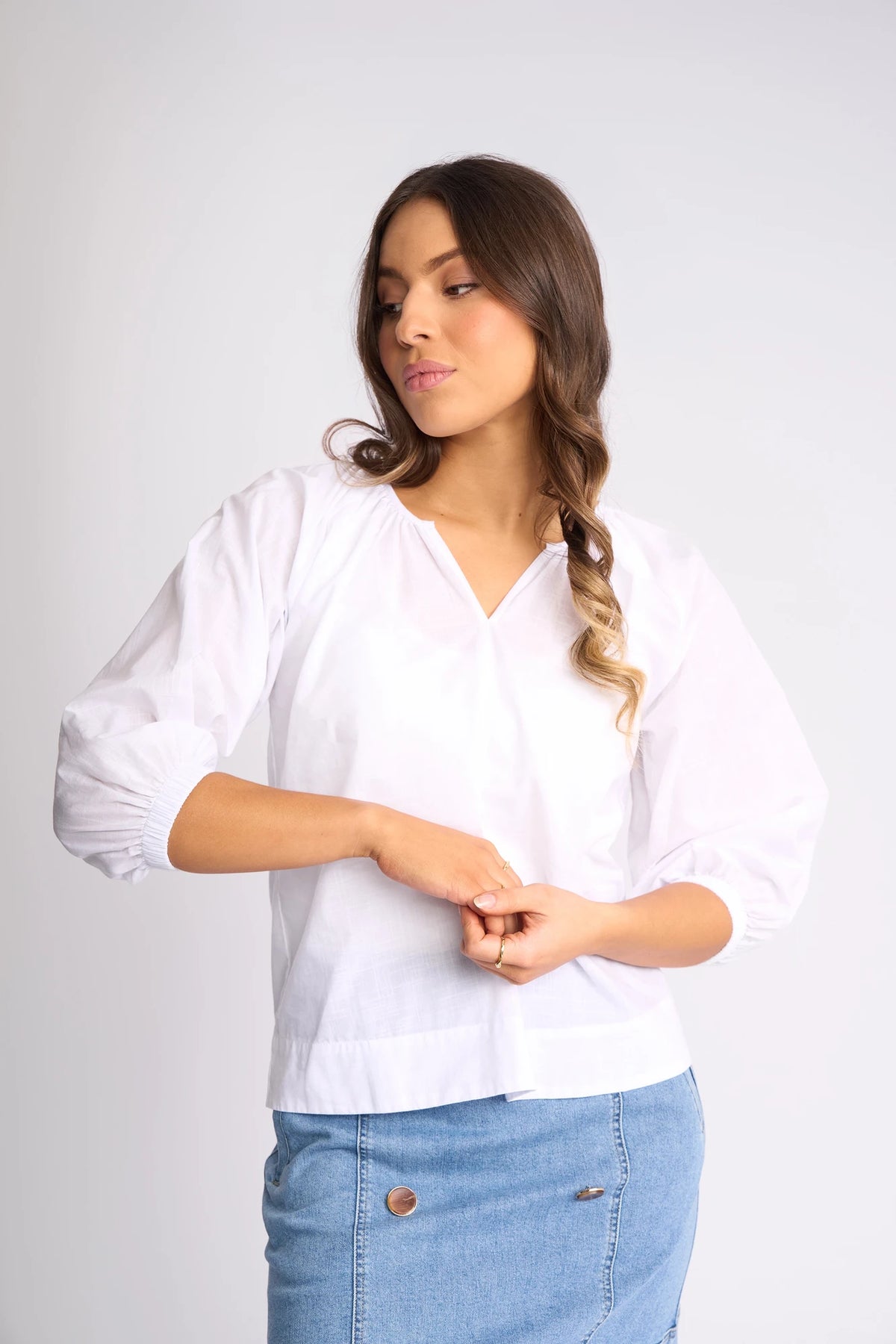 Avery Top - White