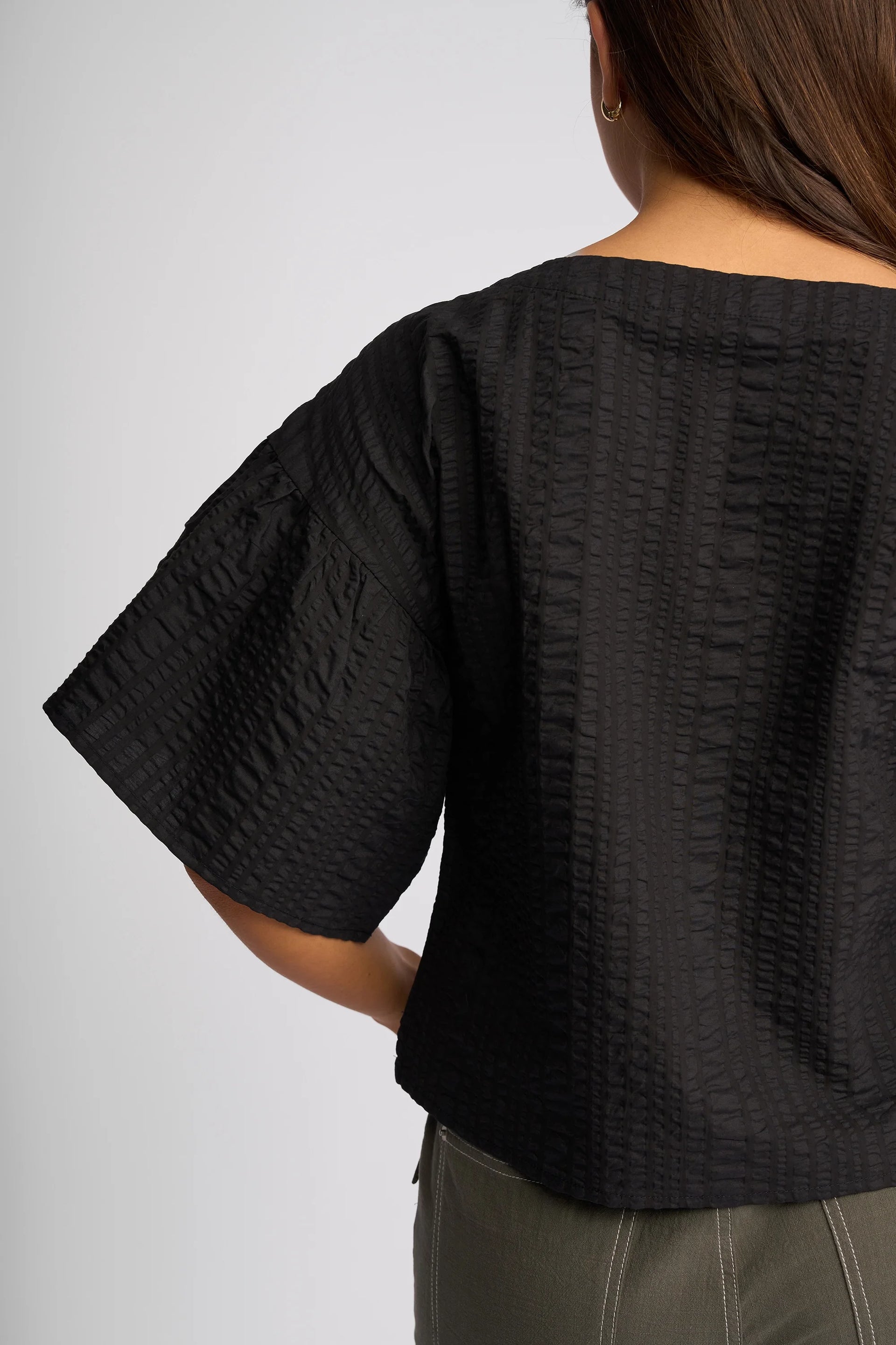 Brooke Top - Black Texture