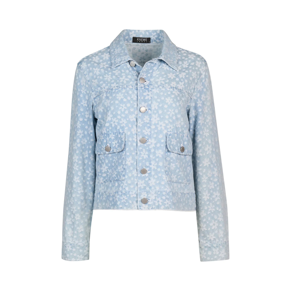 KNEWE Label women's K6038 Jagger Dj in Flowers - close-up fabric detail