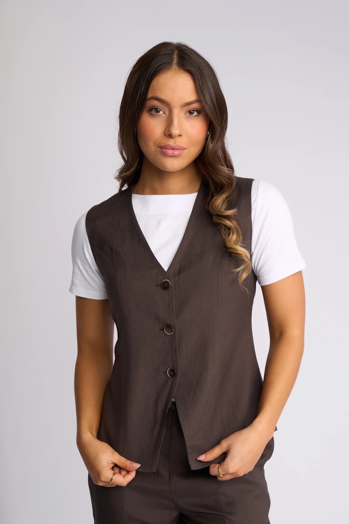 Birdie Vest - Chocolate
