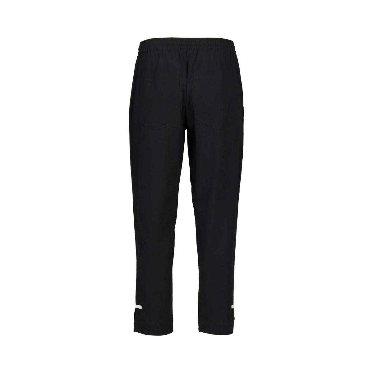 KNEWE Label women's K7076 Checker Pant Black in White - close-up fabric detail