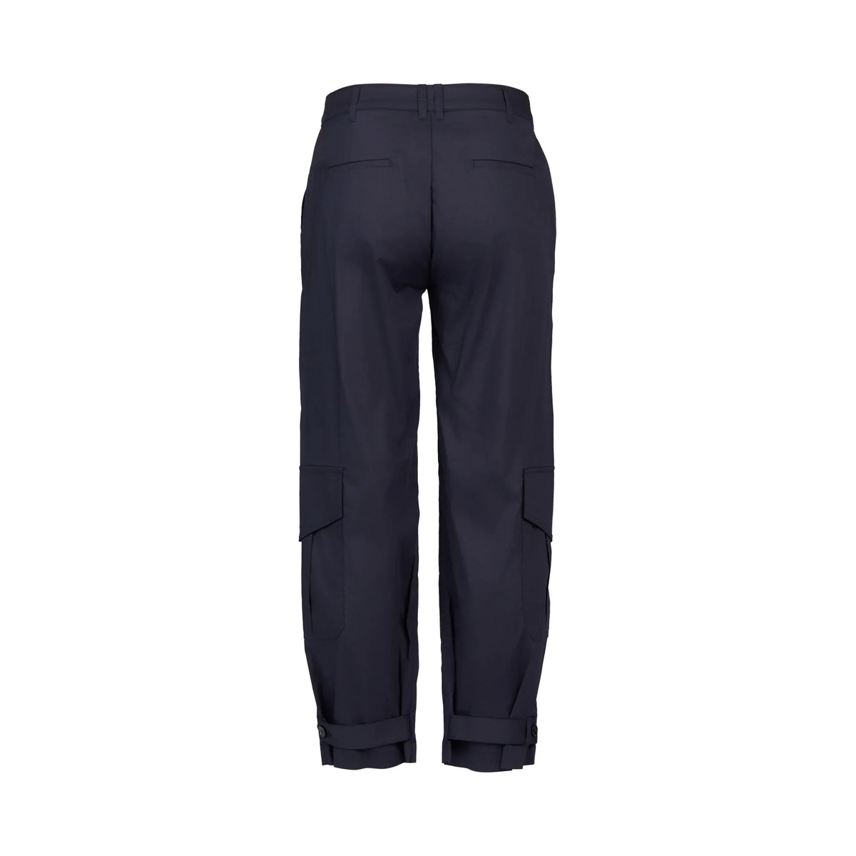 KNEWE Label women's K7107 Series Pant in Ink - close-up fabric detail