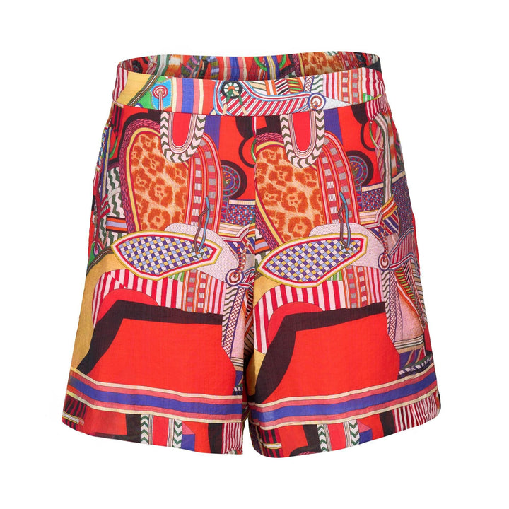 KNEWE Label women's K8013 Zephyr Short in Cleopatra - close-up fabric detail