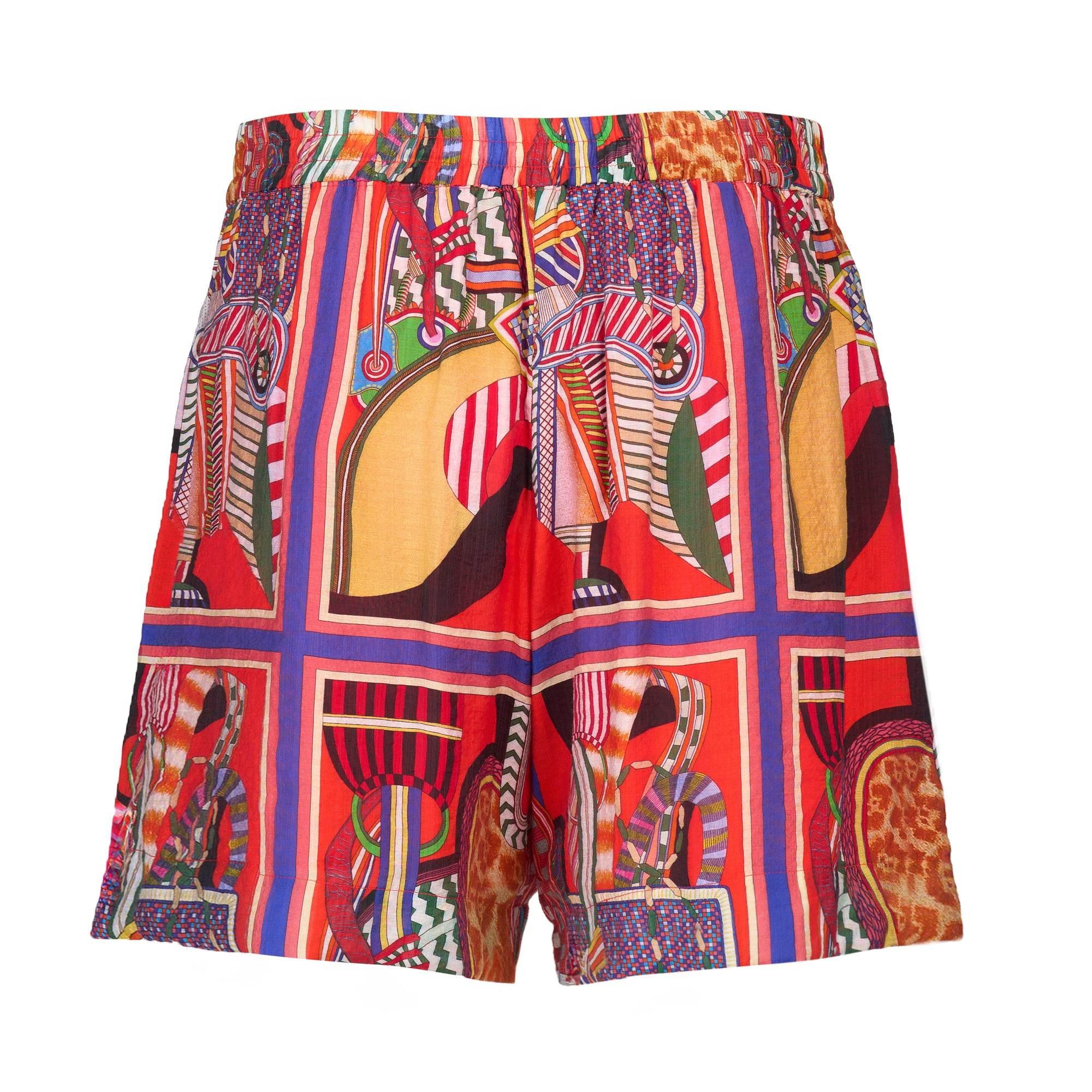 KNEWE Label women's K8013 Zephyr Short in Cleopatra - close-up fabric detail