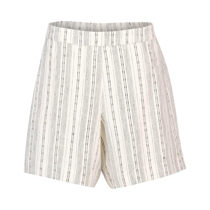 KNEWE Label women's K8013 Zephyr Short in Stripe - close-up fabric detail