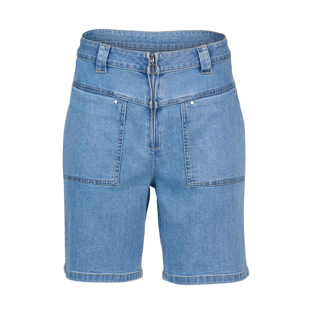 KNEWE Label women's K8016 Spin Short in Malibu - close-up fabric detail