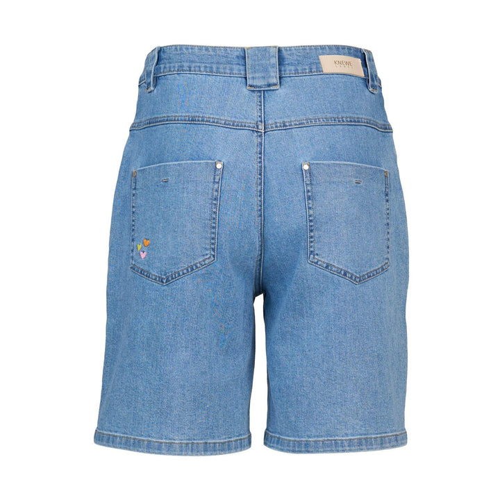 KNEWE Label women's K8016 Spin Short in Malibu - close-up fabric detail