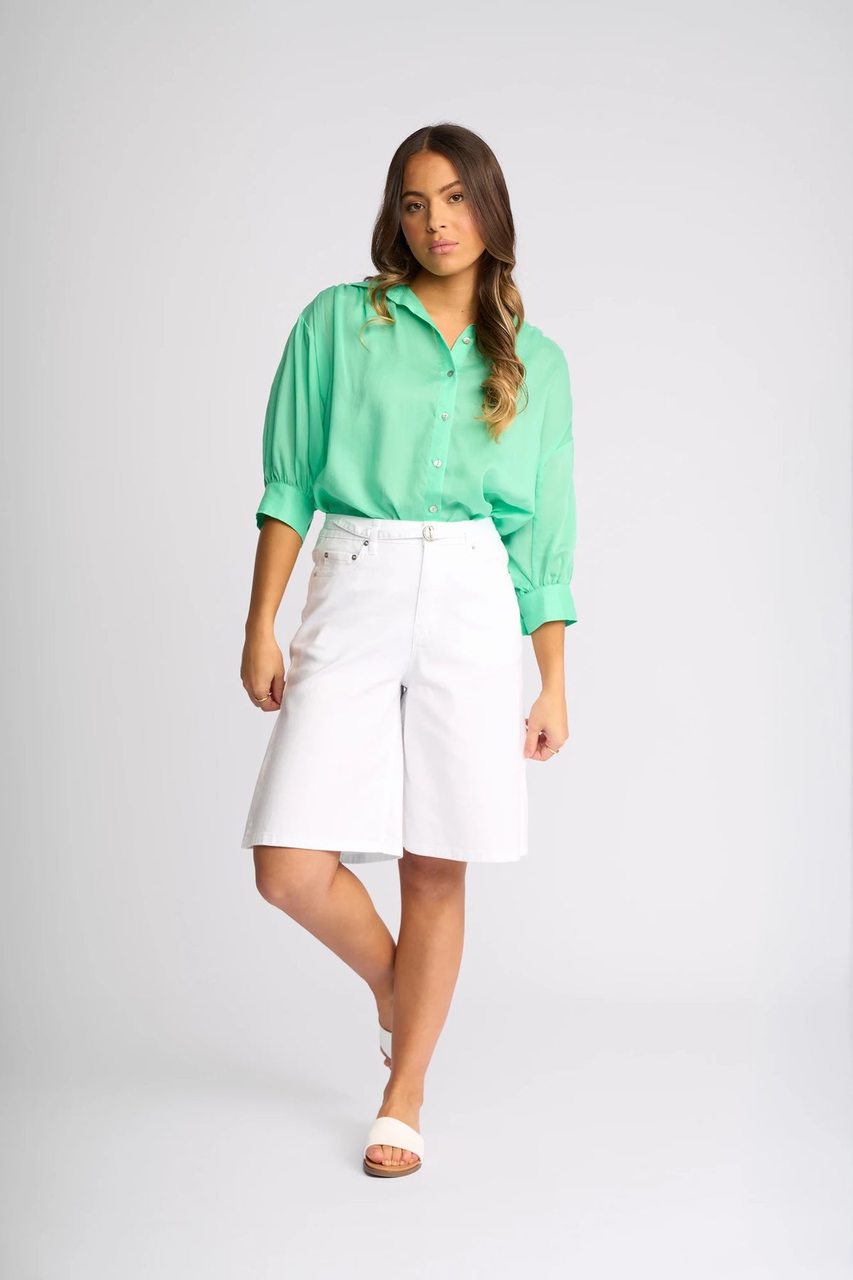 Zuri Short - White Denim
